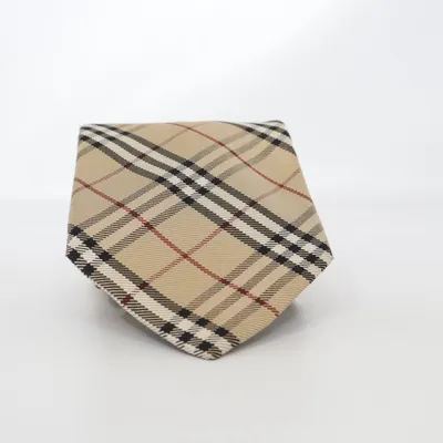 Tie (Beige, Multicolored) from Burberry Silk