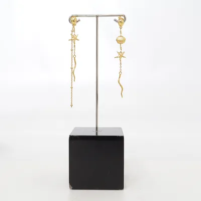 Boucles d'oreilles (Or) Argent