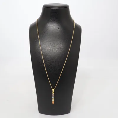 Halskette (Gold, Mehrfarbig) Silber
