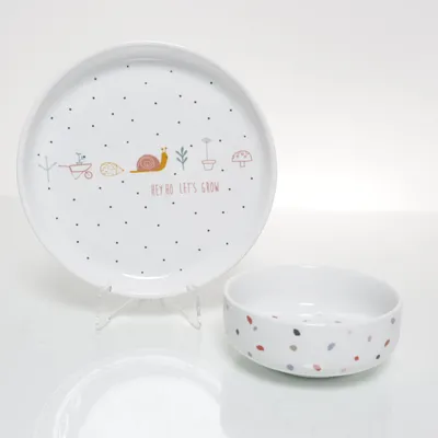 Barnservis (Vit, Flerfärgad) från Lässig