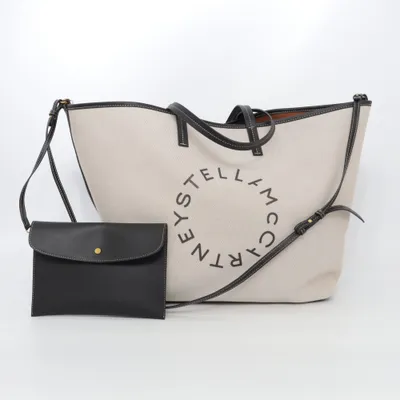 Sac à main (Beige, Noir) de Stella McCartney for H&M Coton, Polyester, Polyuréthane