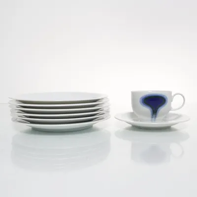 Ensemble de vaisselle (Blanc, Bleu) de Fürstenberg