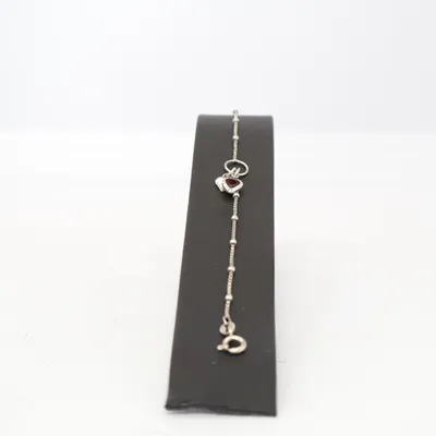 Armband (Silverfärgad, Röd) från Guldfynd Silver