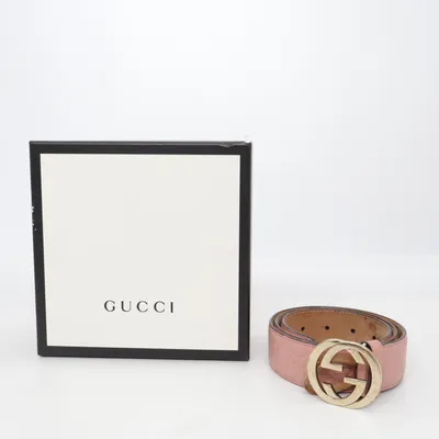 Riem (Interlocking Buckle) van Gucci Leer