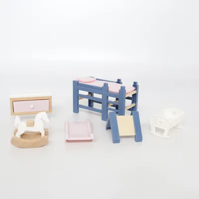 Dukkehus møbler (Blå, Pink, Hvid) fra Play Tive
