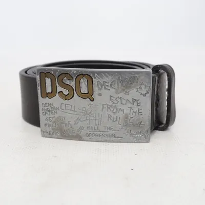 Belt (Black) from Dsquared2 Leather