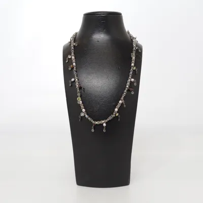 Necklace (Silver, Multicolored) from Kumkum Silver