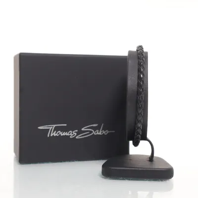 Armband (Zwart, Zilver) van Thomas Sabo Zilver, Onbekend materiaal