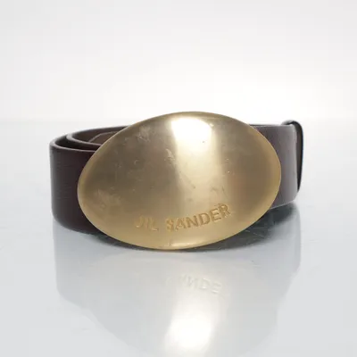 Bälte (Brun, Guldfärgad) från Jil Sander Skinn