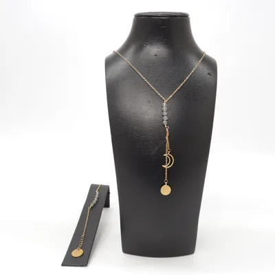 Jewelry set (Gold, Gray) from Studio Naiona Silver