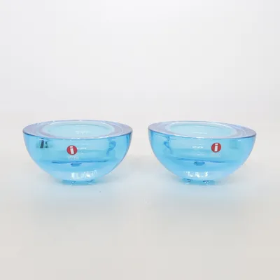 Candle holder (Blue) from Iittala