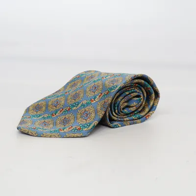 Cravate (Bleu, Multicolore) de MCM Soie