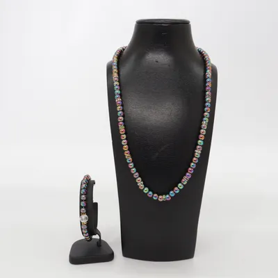 Parure de bijoux (Multicolore) Argent