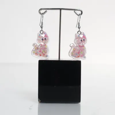 Oorbellen (Roze) Onbekend materiaal