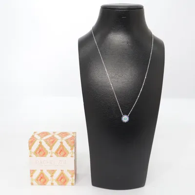 Ketting (Blauw, Groen, Wit) van Rachel Zoe Zilver