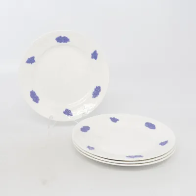 Plate (White, Blue) from Gustavsberg