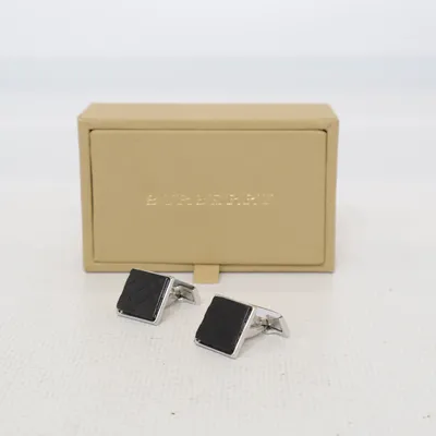 Boutons de manchette (Noir, Argent) de Burberry Métal inconnu