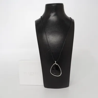 Collier (Noir) de Ti Sento Argent, Cuir