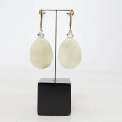 Earrings (Green, Gold) from Anthropologie Gold