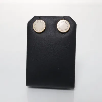 Earrings (Gold, White) from Marc by Marc Jacobs Unknown metal