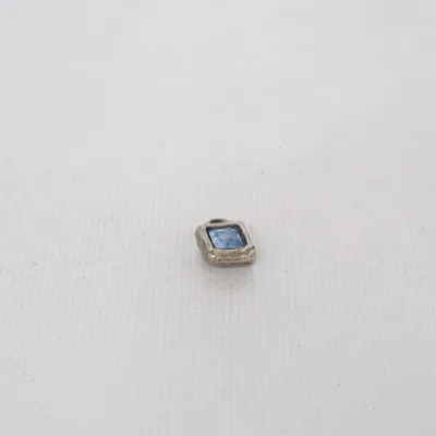 Pendant (Silver, Blue) Unknown metal