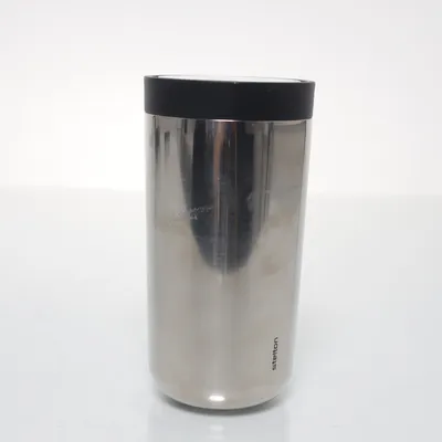 Termosmugg (Silverfärgad, Svart) från Stelton