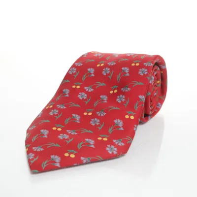 Stropdas (Rood, Meerkleurig) van Hermès Zijde