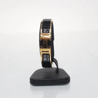 Bracelet (Gold, Black) from Hermès Unknown metal