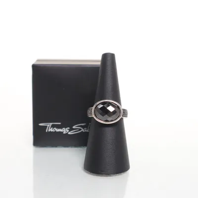 Ring (Silver, Black) from Thomas Sabo Silver