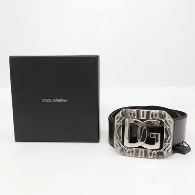 Bälte (Svart, Silverfärgad) från Dolce & Gabbana Skinn