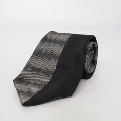 Cravate (Noir, Gris) de Gianni Versace Soie