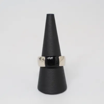 Ring (Silverfärgad, Svart) Silver, Okänd metall