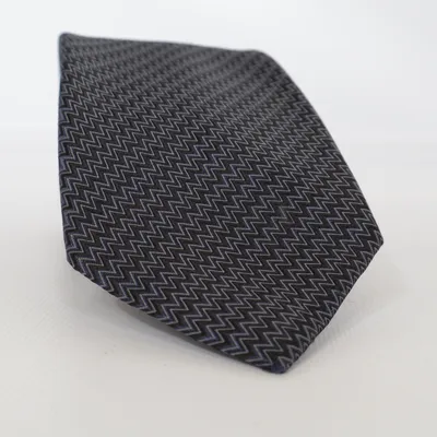 Tie (Blue, Gray) from Z Zegna Silk