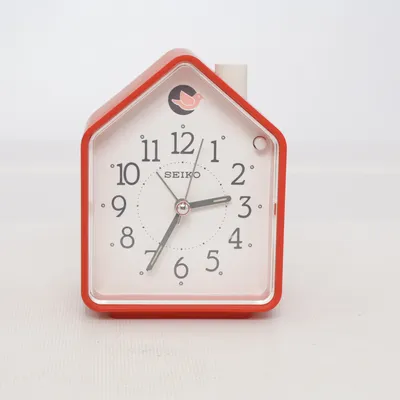 Tafelklok (Rood, Wit) van Seiko