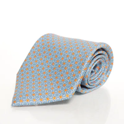 Stropdas (Blauw, Meerkleurig) van BVLGARI Zijde