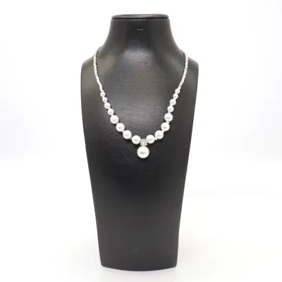 Collier (Argent, Blanc) Argent