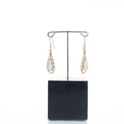 Oorbellen (Goud, Wit) Zilver