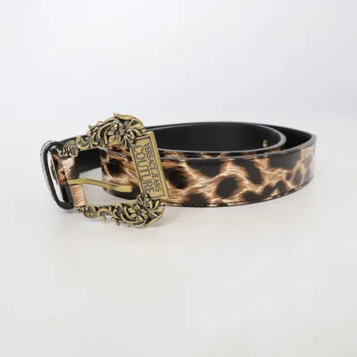 Ceinture (Noir) de Versace Jeans Couture Cuir