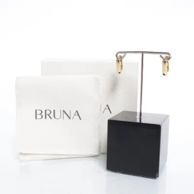 Earrings (Gold) from Bruna Silver