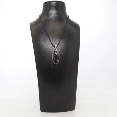 Collier (Noir) de Edelstein Argent