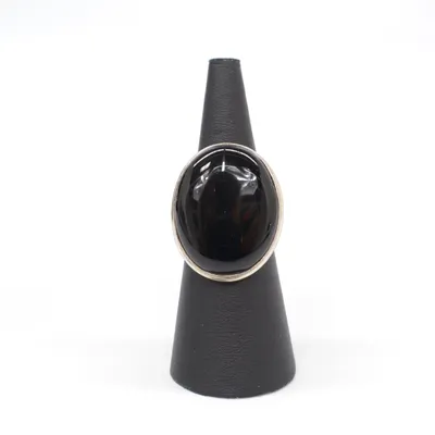 Ring (Sort, Sølv) Sølv