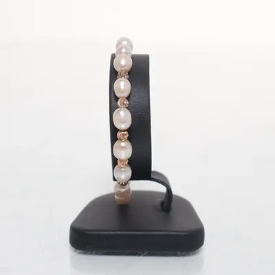 Armband (Vit, Guldfärgad) Silver, Okänd metall