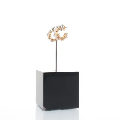Oorbellen (Goud, Wit) Zilver