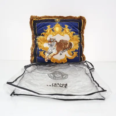 Sierkussen (Blauw, Meerkleurig) van Gianni Versace Polyester