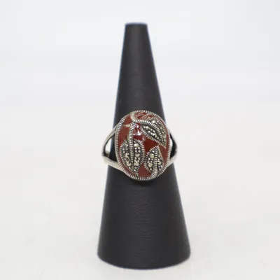 Ring (Zilver, Rood) Zilver