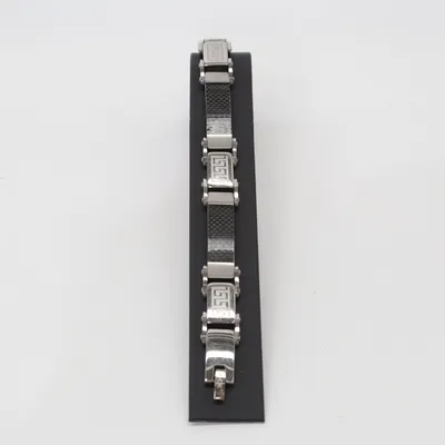 Bracelet (Argent, Noir) de OCK Acier inoxydable