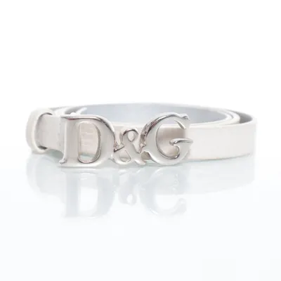 Belt (White) from Dolce & Gabbana Leather