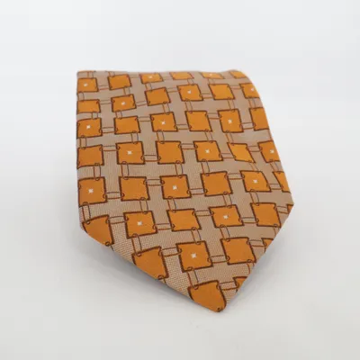 Krawatte (Braun, Beige) von Ermenegildo Zegna Seide