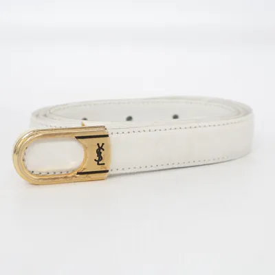 Belt (White) from Yves Saint Laurent Leather