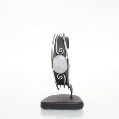 Bangle (Grijs, Wit) van Edelstein Zilver